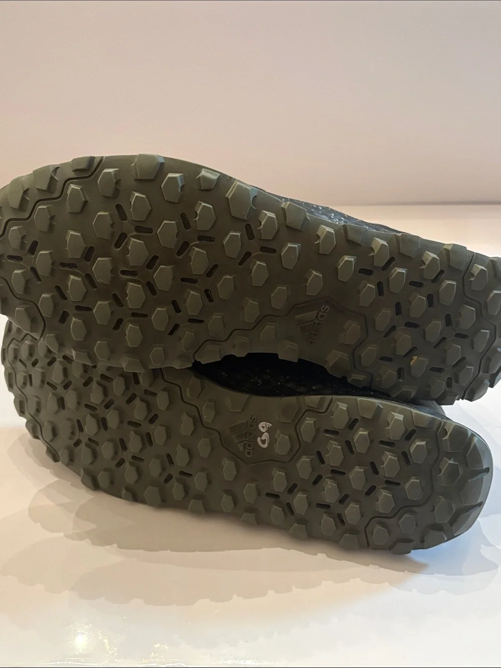adidas Black and Gray Trail Sneakers with Large Logo